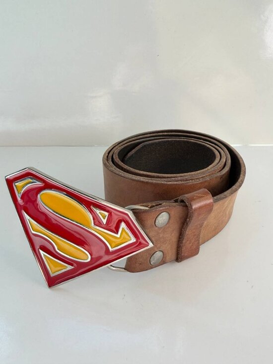 Fossil Vintage Leather Belt – Size ~36–38 – Distressed Finish - Picture 2 of 11